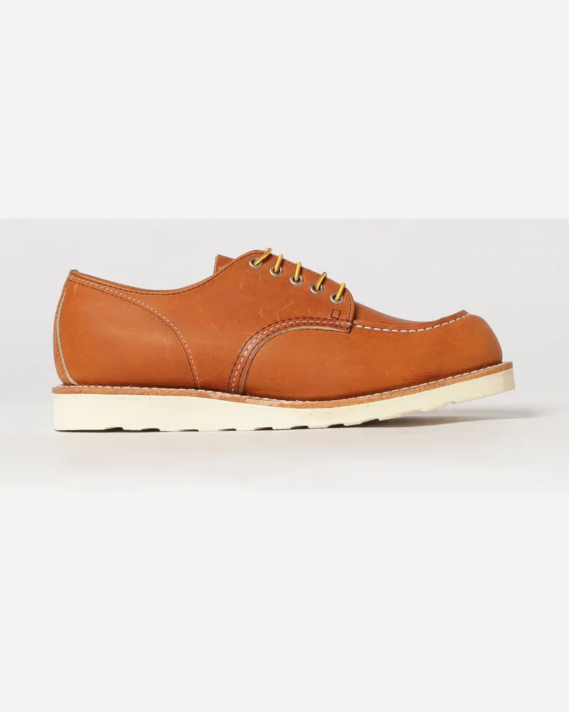 Red Wing Shoes Derby-Schuhe aus gewachstem Leder mit Moc-Toe-Naht und Gummisohle Leder