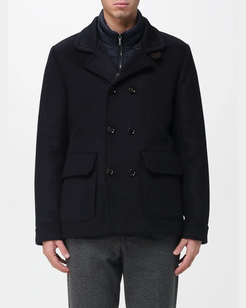 MOORER Mantel herren Blau