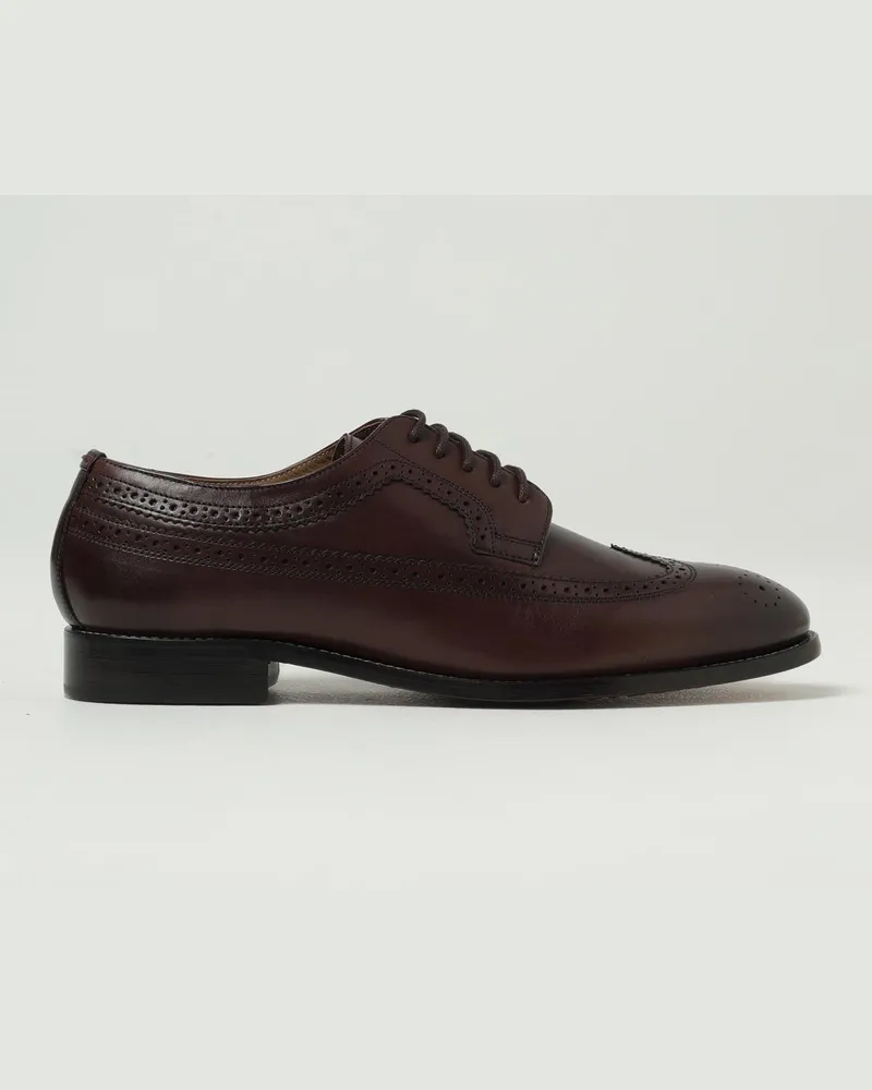 Paul Smith Leder-Derbys mit Brogue-Muster Braun