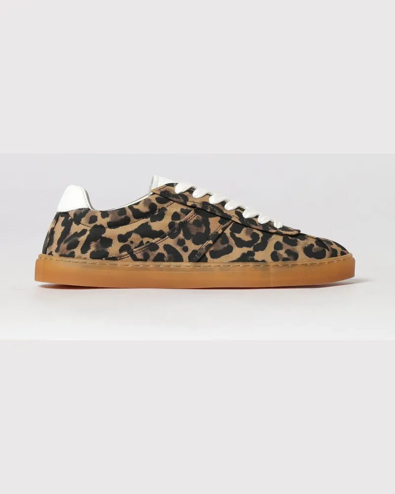 Copenhagen Paia Leder- und Stoff-Sneakers Bunt