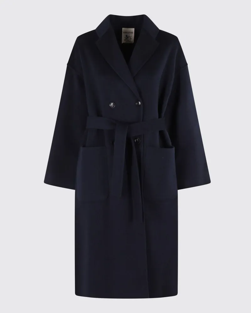 Semicouture Mantel damen Blau