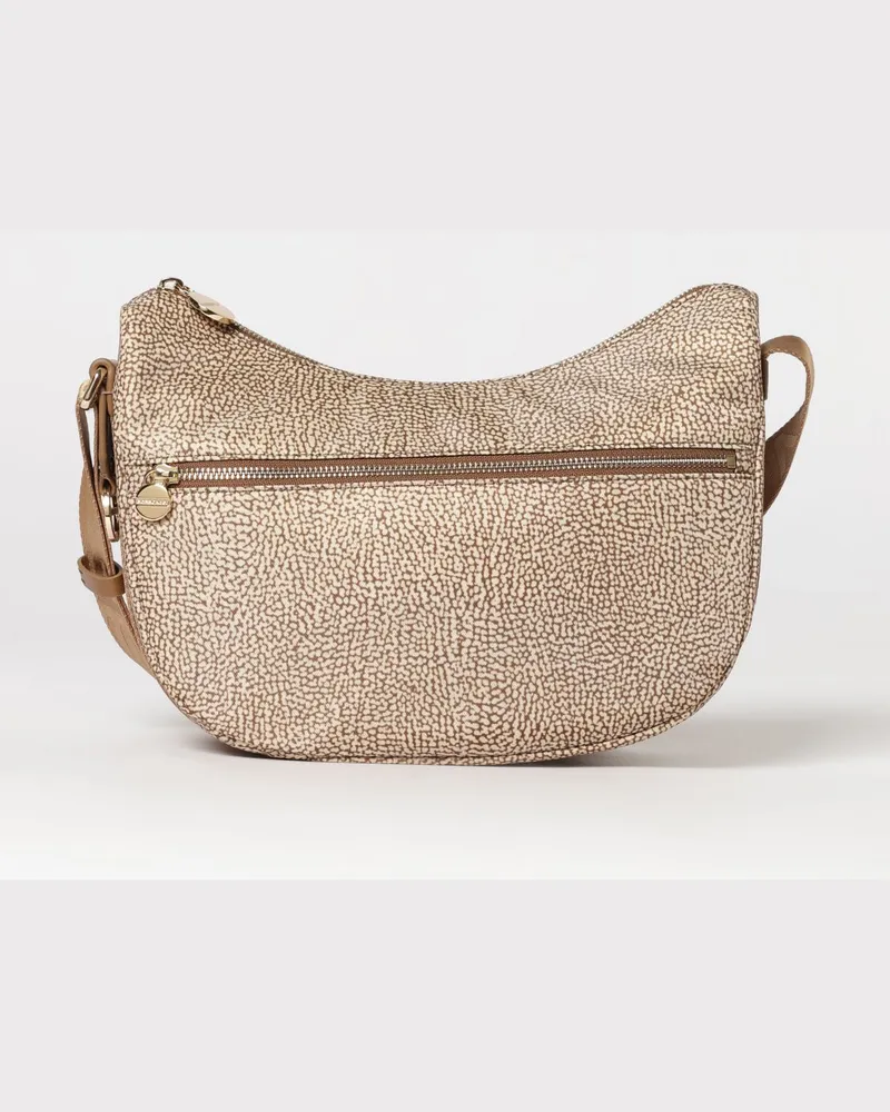 Borbonese Schultertasche damen Beige