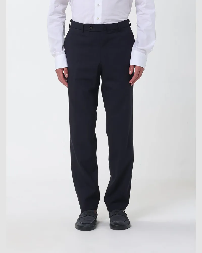 PT TORINO Chino Hose aus Stretch-Schurwolle Blau