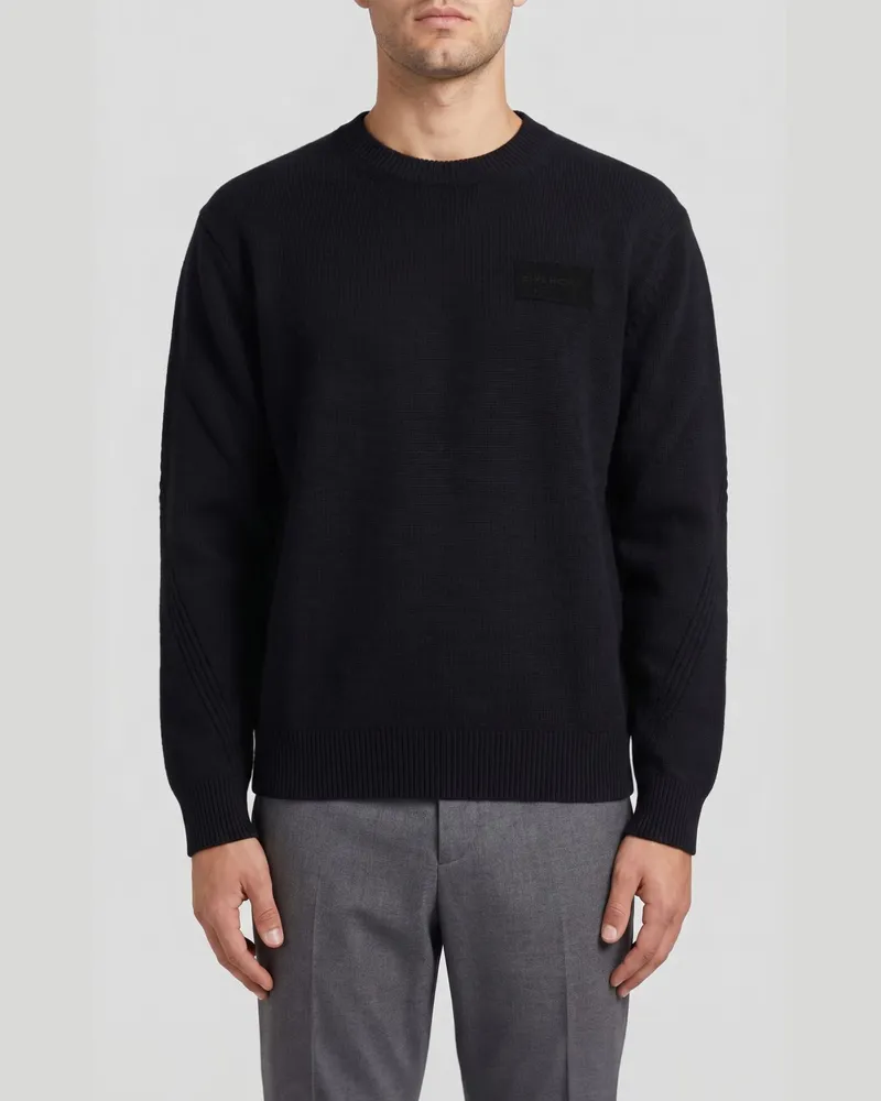Givenchy Pullover mit Rundhalsausschnitt aus Woll-Kaschmir-Mischung Schwarz