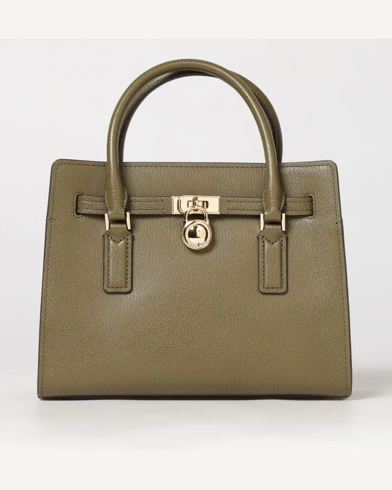 Michael Kors Hamilton Moderne Tote-Tasche von aus Leder mit doppeltem Henkel Grün
