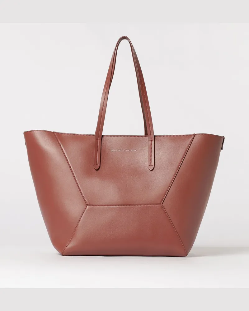 Brunello Cucinelli BC Duo Ledertasche Rot