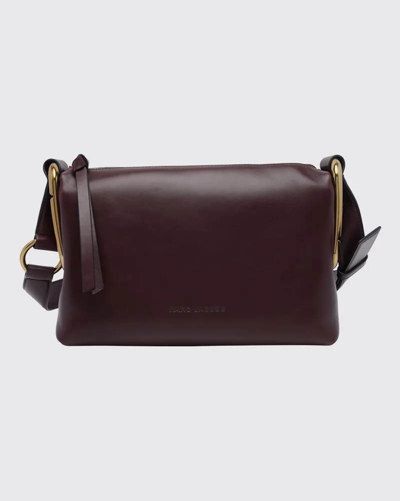 Marc Jacobs Juliette Umhängetasche aus Leder mit Double J-Logo und Reißverschluss Rot