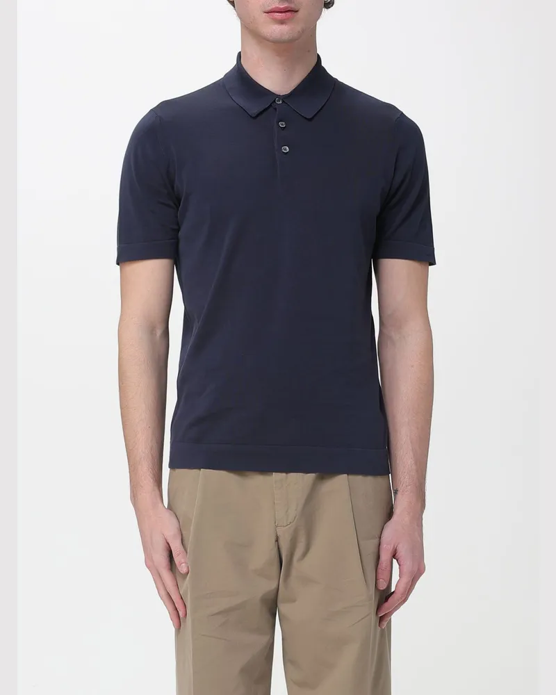 Drumohr  Polo herren Blau
