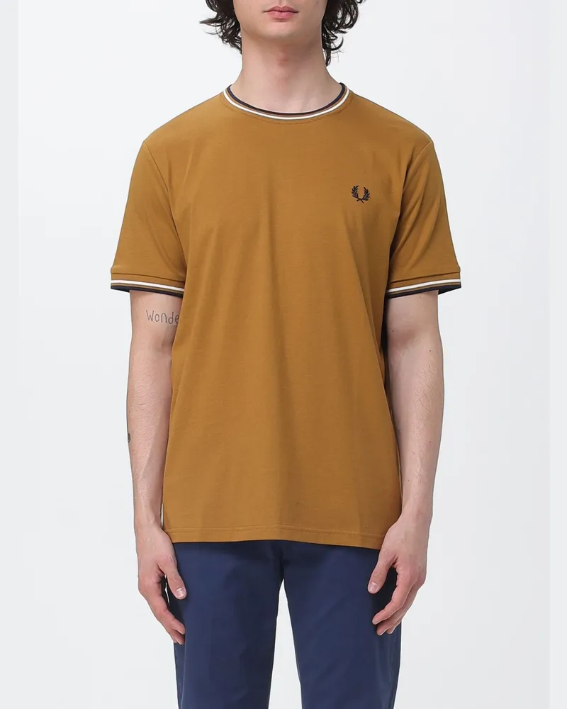 Fred Perry T-shirt herren Cream