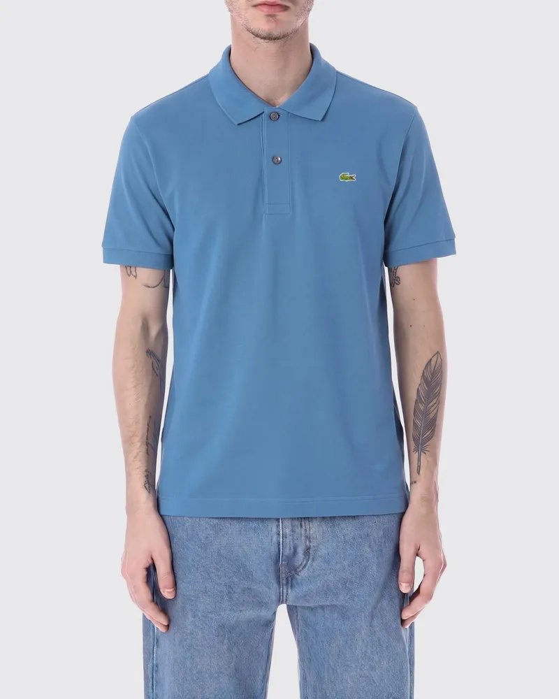Lacoste Basic Baumwollpolo mit Mini-Logo Blau