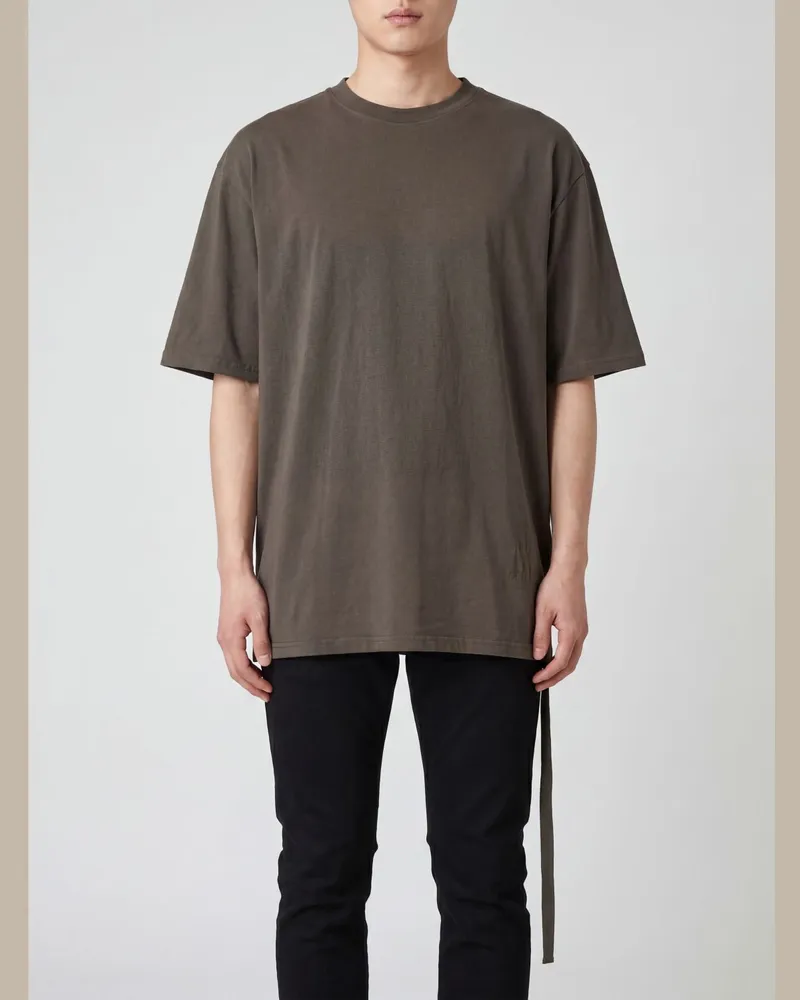 DRKSHDW by Rick Owens Oversize-T-Shirt aus Baumwolle Grau
