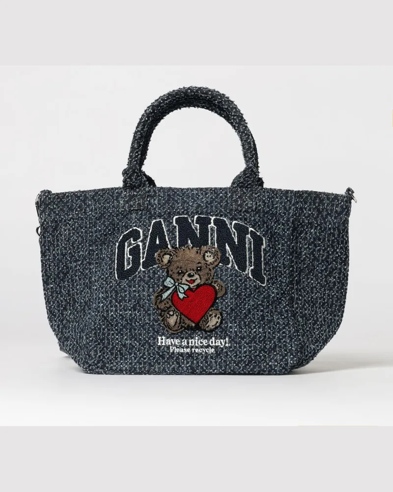 Ganni Schultertasche damen Blau