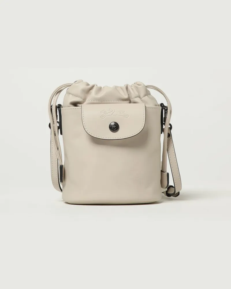Longchamp Schultertasche damen Ivory