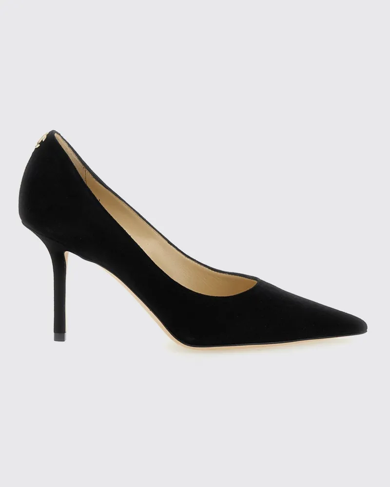 Jimmy Choo Love 85 Stiletto-Pumps aus Veloursleder Schwarz