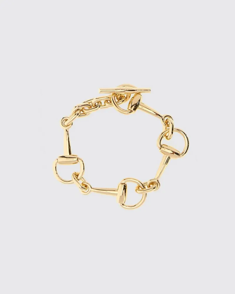 Gucci Choker-Halskette aus Metall mit Gold-Finish und Horsebit-Detail Gold