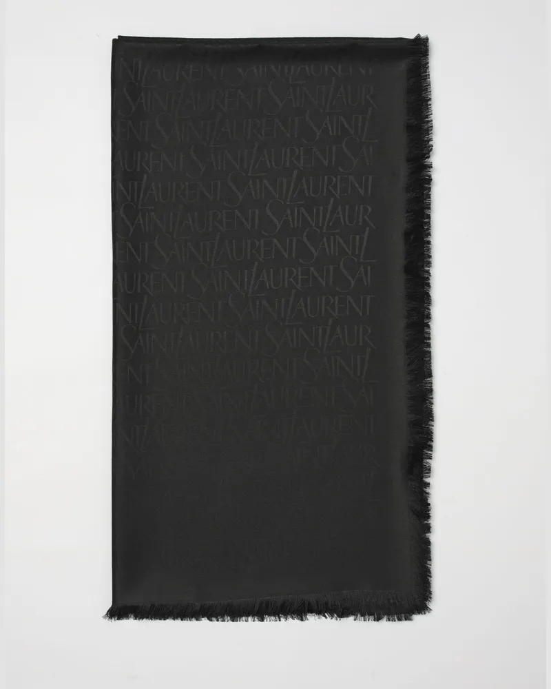 Saint Laurent Schal damen Schwarz