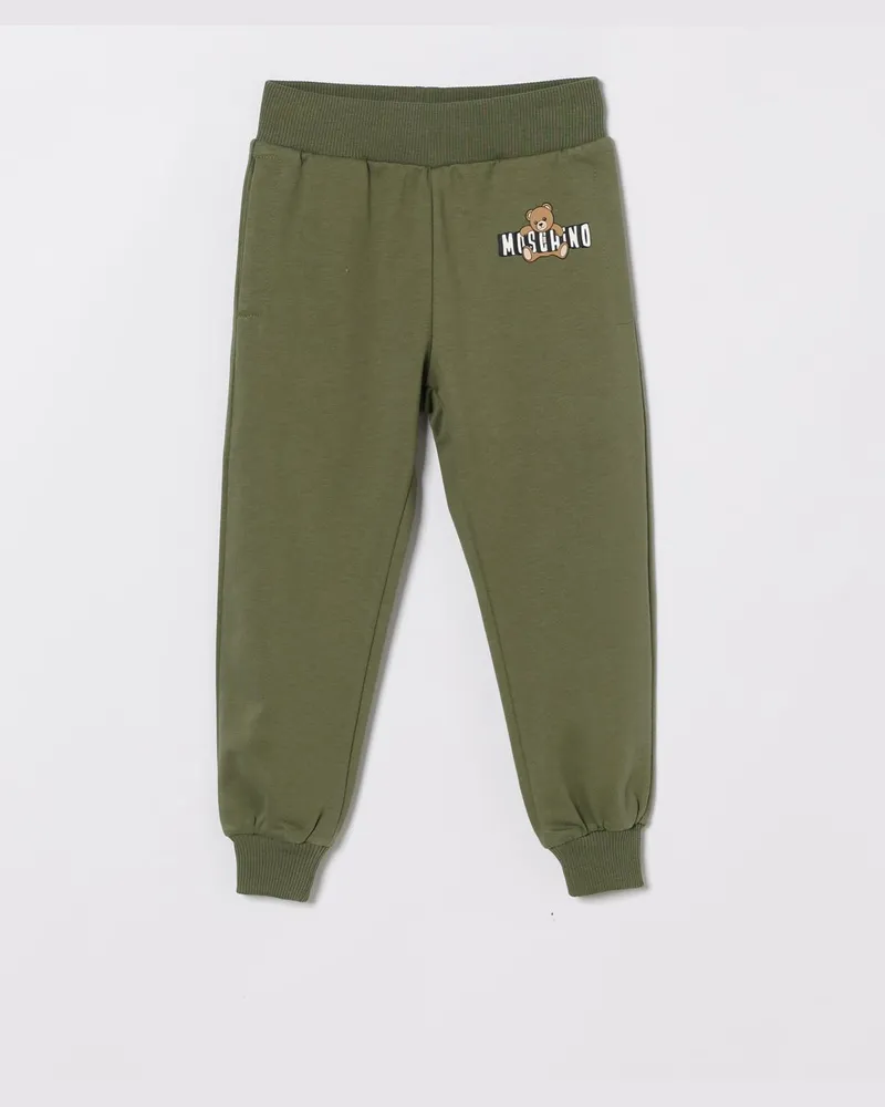 Moschino Baumwoll-Jogginghose mit Logo Olive