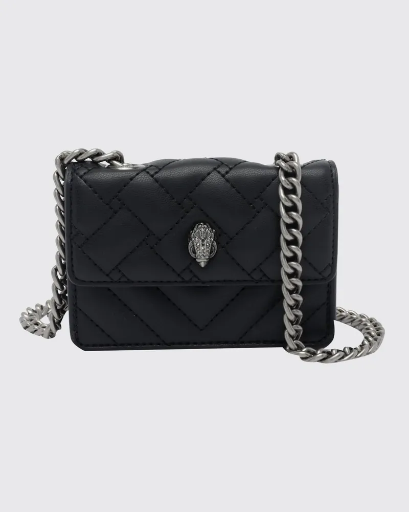 Kurt Geiger Kensington Mini-Umhängetasche von im geflochtenen Design Schwarz