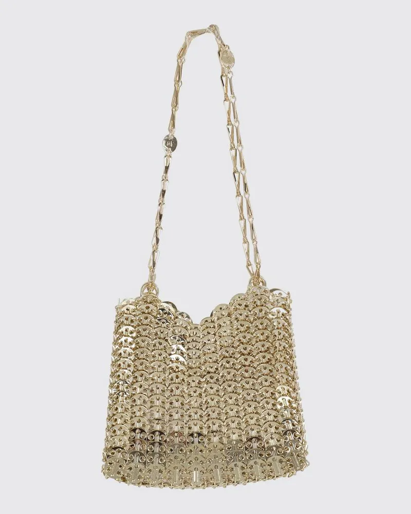 Paco Rabanne Schultertasche damen Gold