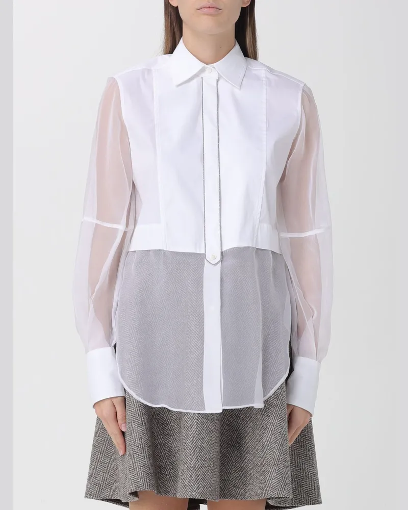 Brunello Cucinelli Hemdbluse damen Weiß