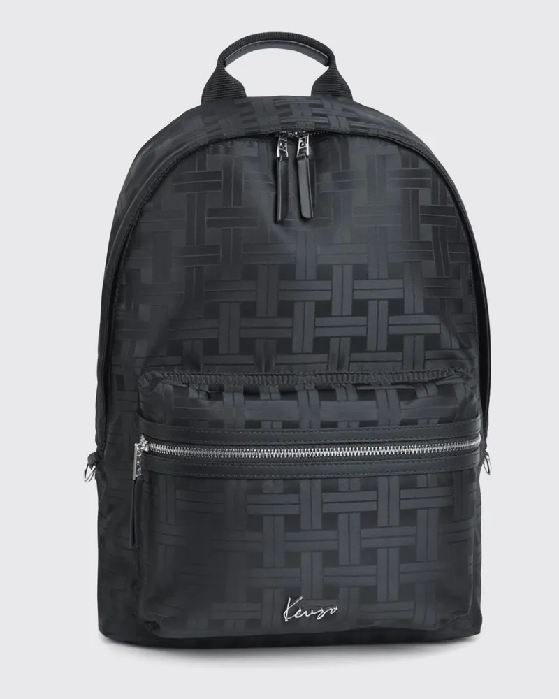 Kenzo Mura Jacquard-Polyester-Rucksack Schwarz