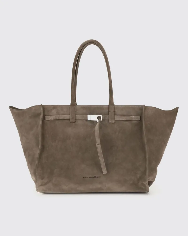 Benedetta Bruzziches Schultertasche damen Taubengrau