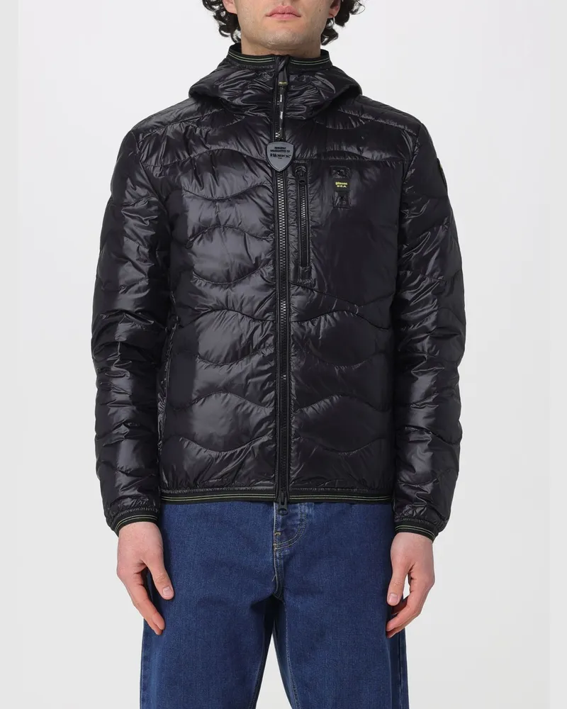 Blauer Jacke herren Schwarz