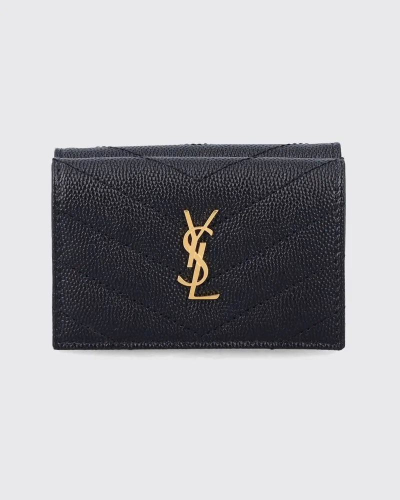 Saint Laurent Geldbörse damen Schwarz