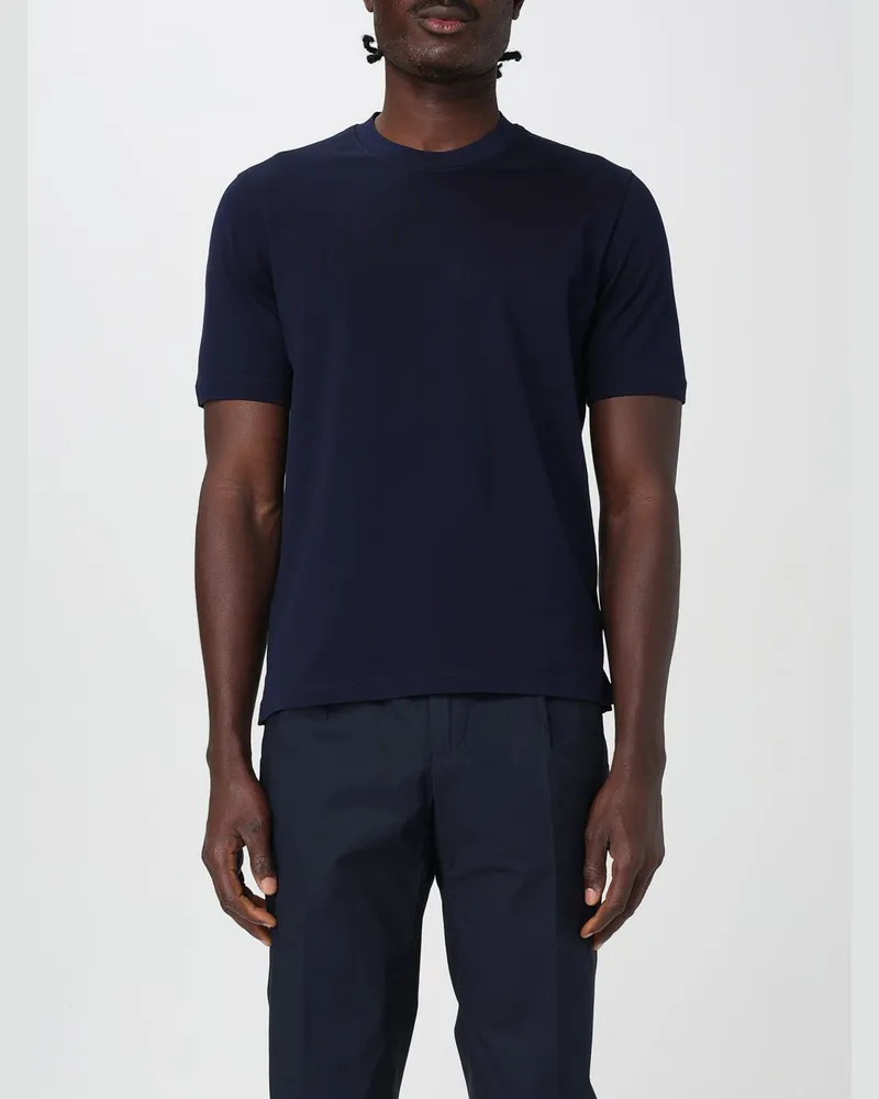 Zanone T-shirt herren Blau