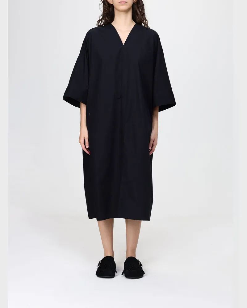Filippa K Kaftankleid aus Baumwollpopeline Schwarz