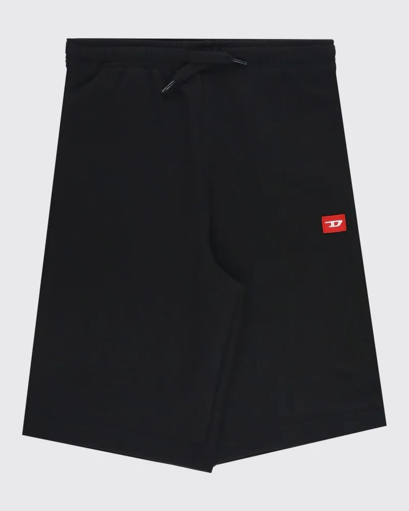 Diesel Jogging-Shorts aus Baumwolle Schwarz