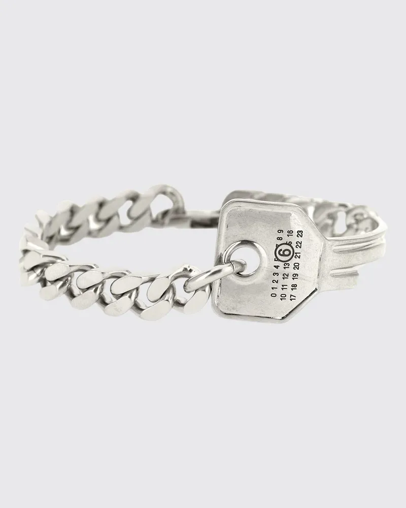 Maison Margiela Kettenarmband aus Messing in silberfarbener Optik Silber
