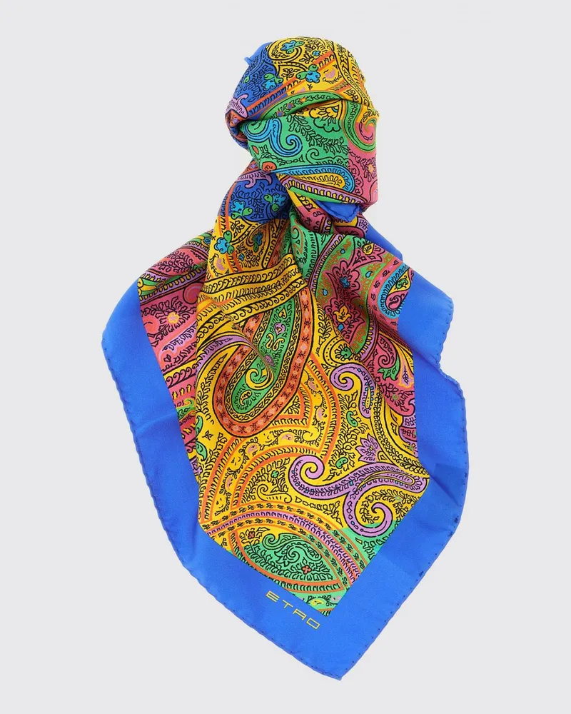 Etro Paisley-Print Seidenschal Bunt
