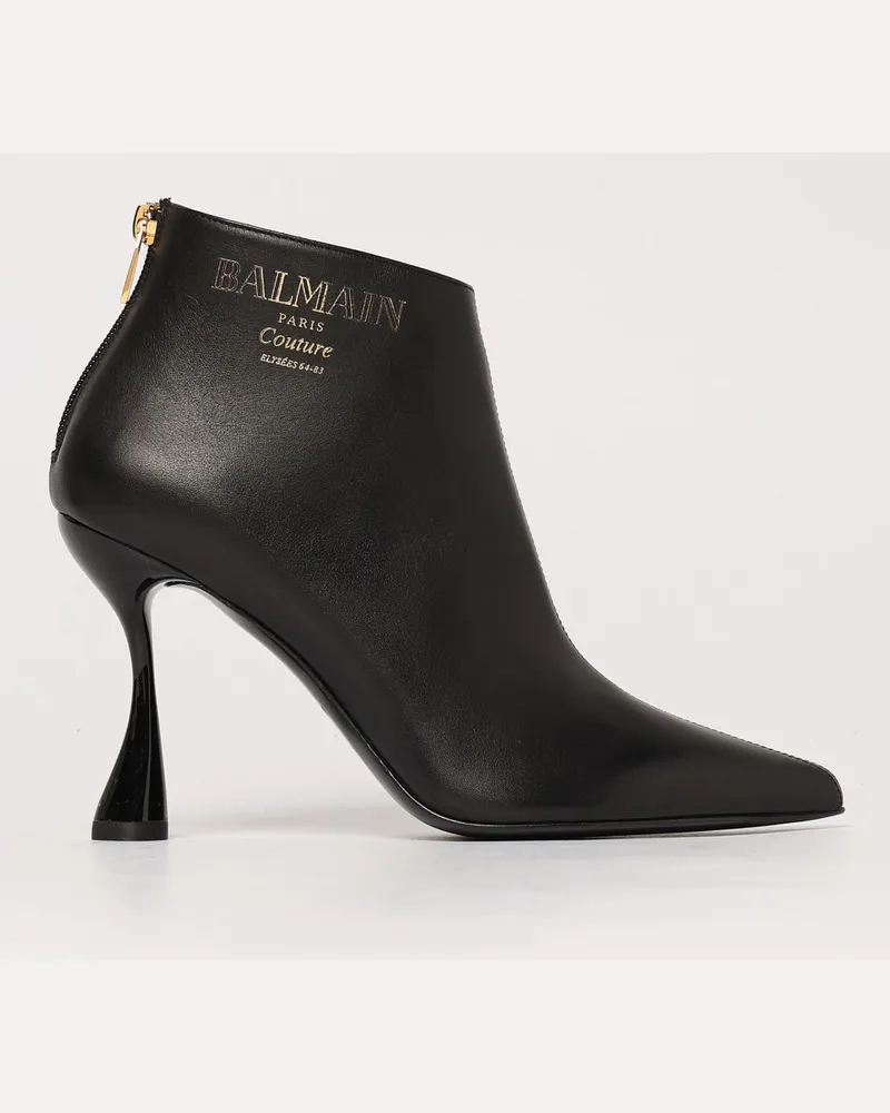 Balmain Flache stiefeletten damen Schwarz