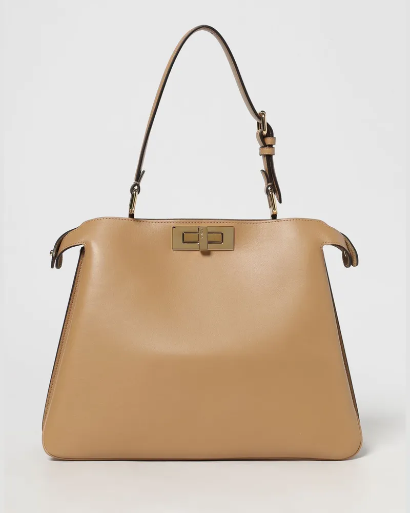 Fendi Schultertasche damen Haselnuss