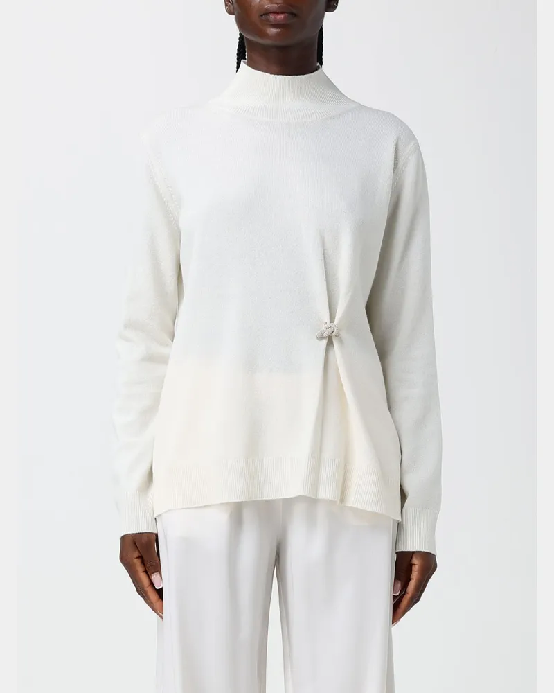 Fabiana Filippi Drapierter Rollkragenpullover aus Wolle und Kaschmir mit Ringdetail Honey