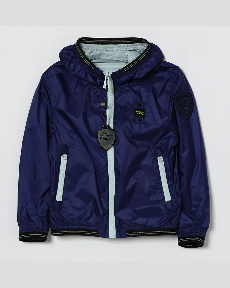 Blauer Jacke kinder Blau