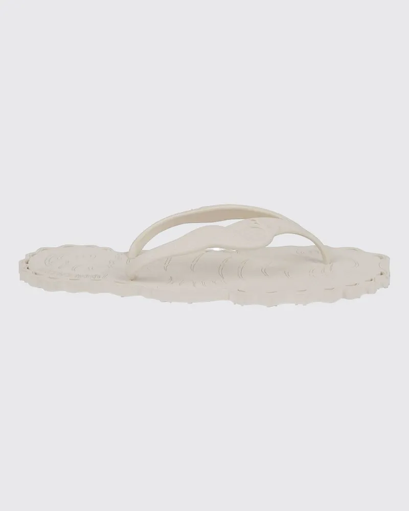 Zimmermann Seafoam Flip-Flop-Sandalen von aus Gummi mit niedrigem Absatz und offener Spitze Weiß