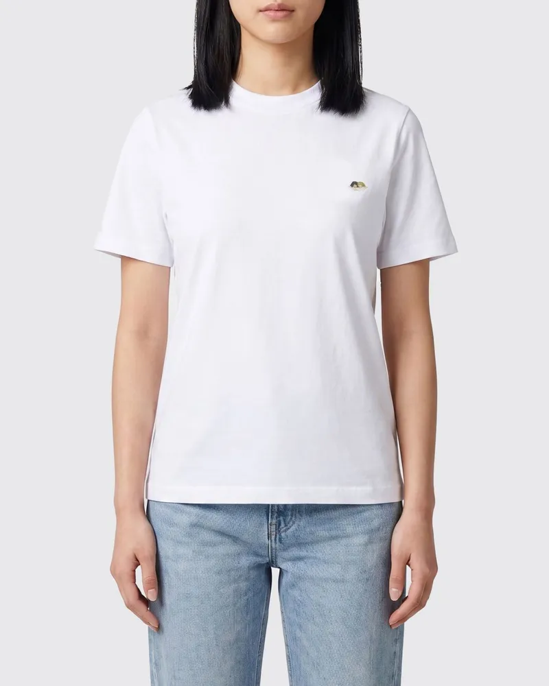 Fiorucci Baumwoll-T-Shirts mit Logo Weiß