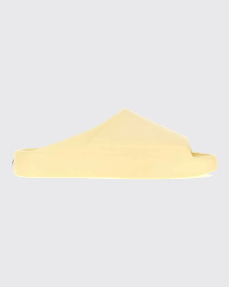 Fear of God Los Feliz Gummi-Slides mit offener Spitze und Logo hinten von Cream