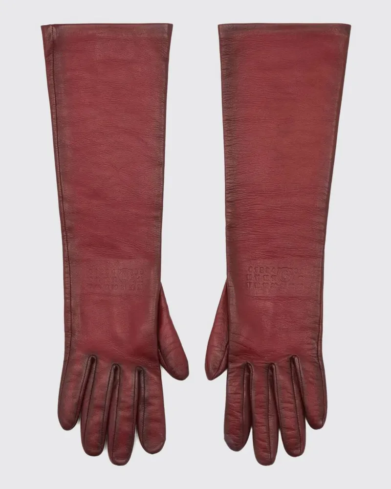 Maison Margiela Handschuhe damen Rot