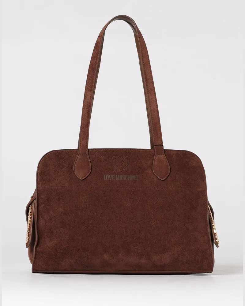 Moschino Schultertasche damen Braun