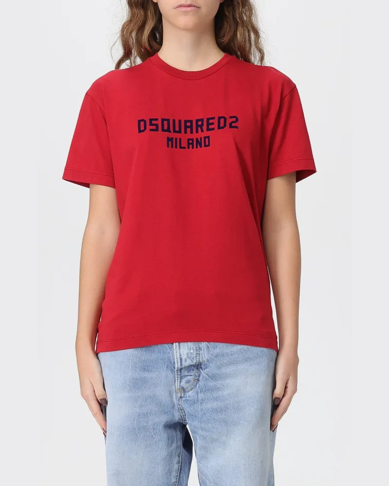 Dsquared2 T-shirt damen Rot