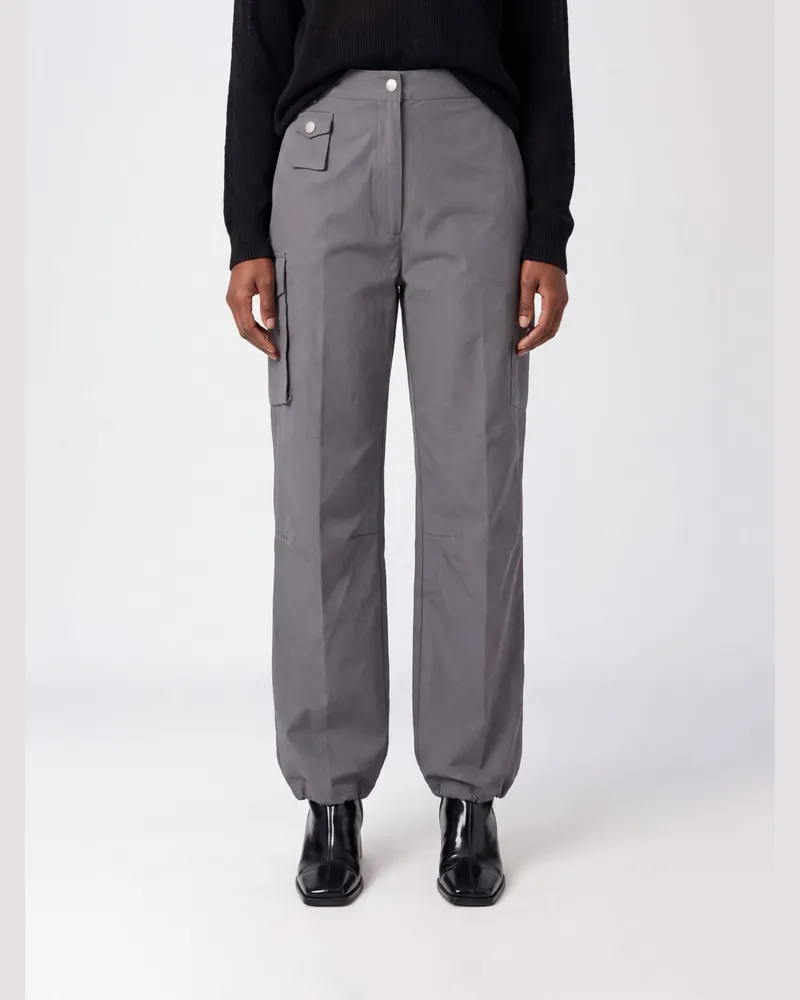 Ganni Hose damen Grau