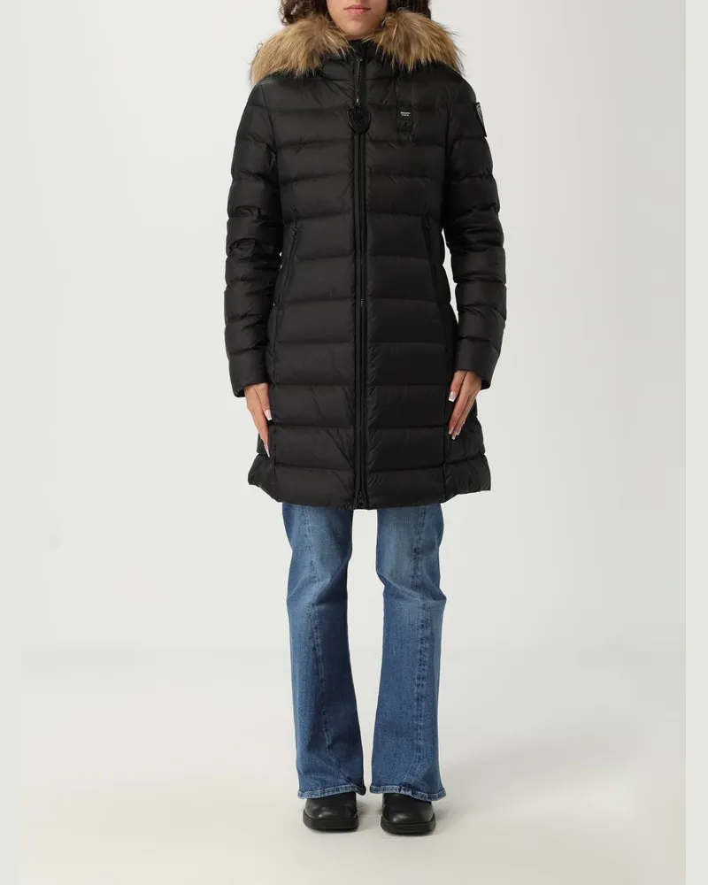 Blauer Jacke damen Schwarz