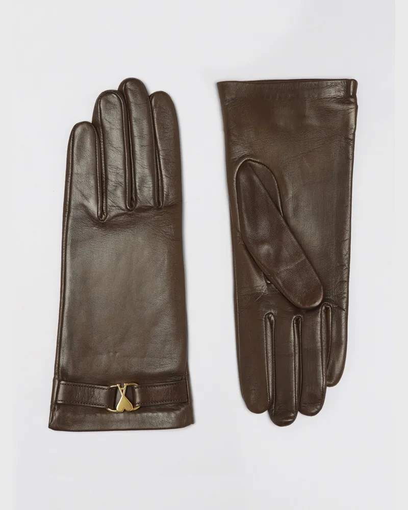 AMI Paris Handschuhe damen Braun