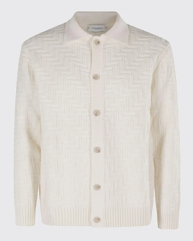 Paolo Pecora Milano Strickjacke herren Weiß