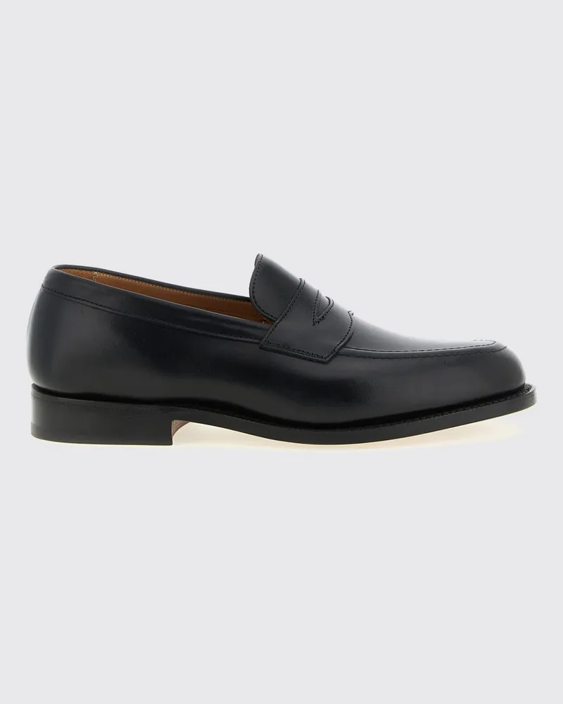 Tricker's Tricker's Harvard Pennyloafer aus Glattleder mit runder Kappe Schwarz