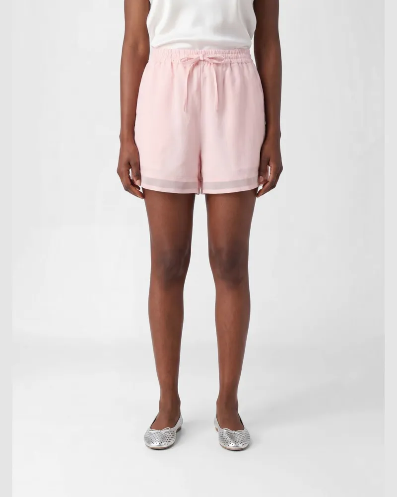 Le Kasha 1918 Leinenshorts mit elastischem Kordelzugbund Nude