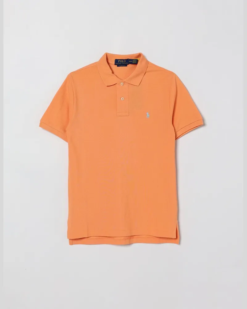 Ralph Lauren Basic Baumwollpolohemd Orange